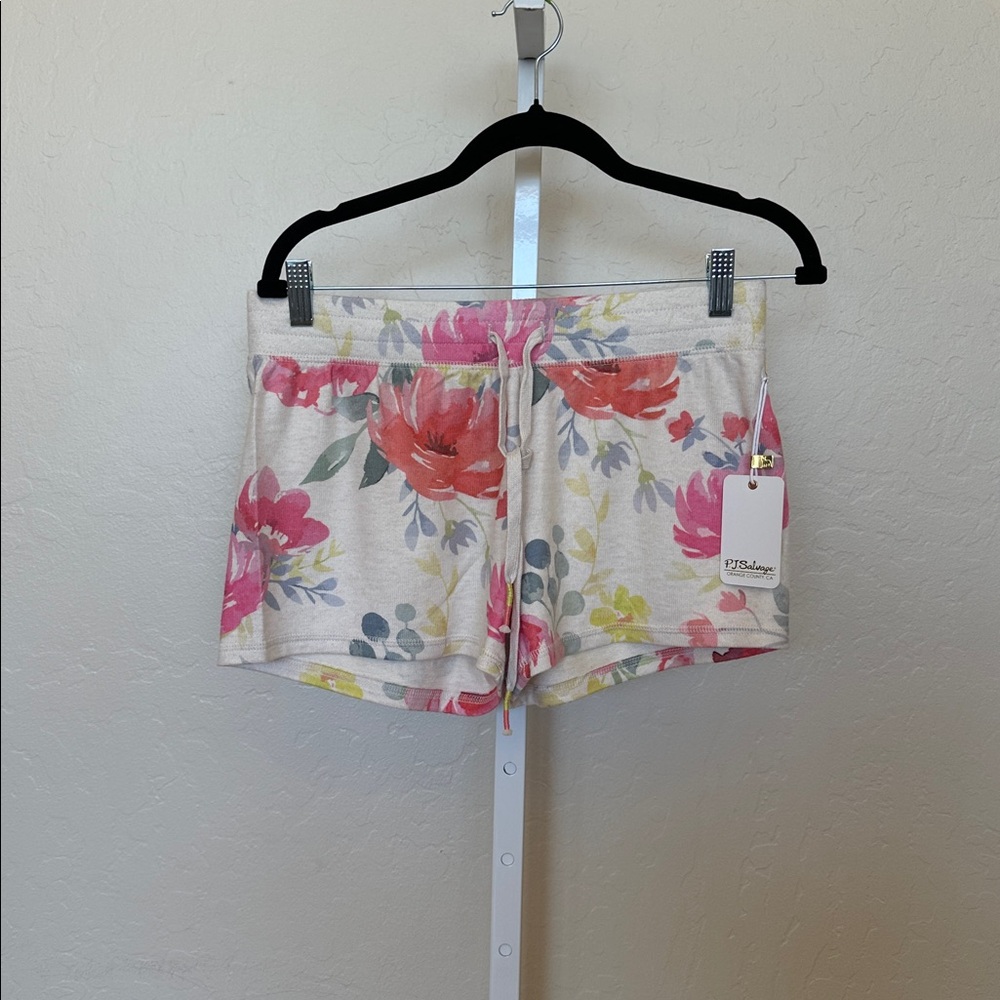 NWT P. J Salvage small super soft drawstring Floral Print Shorts